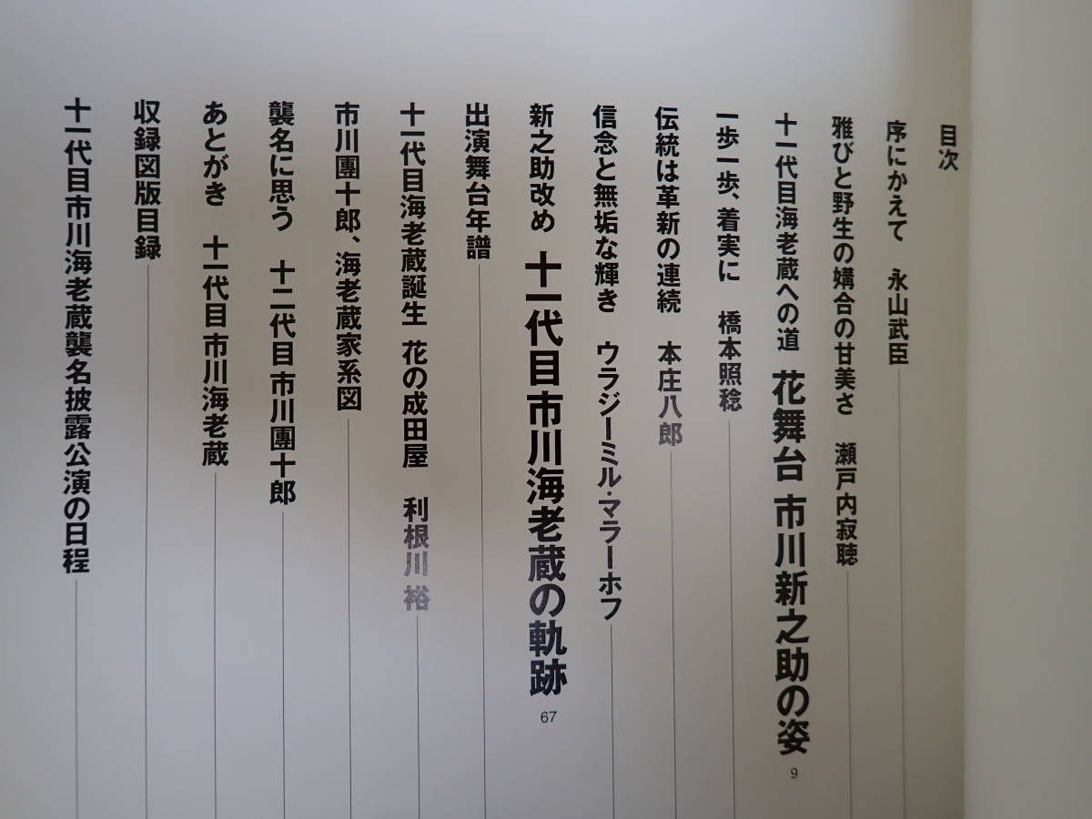 V3CΦ 市川海老蔵 十一代目襲名 記念写真集 新之助時代 舞台姿 歌舞伎 