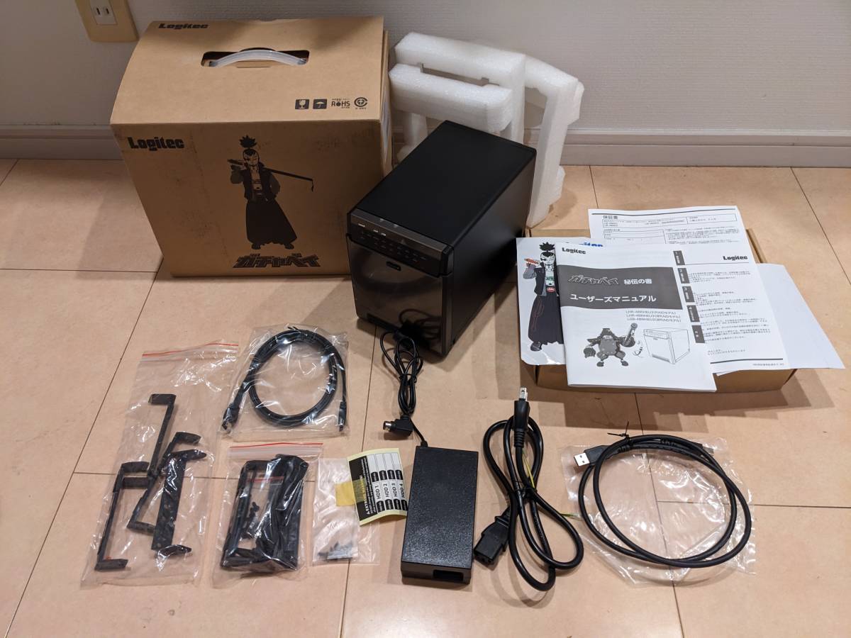 Raid 機能搭載 ロジテック 4bay HDD ケース ガチャベイシリーズ LHR