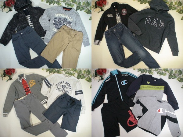 1-8729☆130～140㎝サイズ・男の子・子供服☆チビお兄・カジュアル  