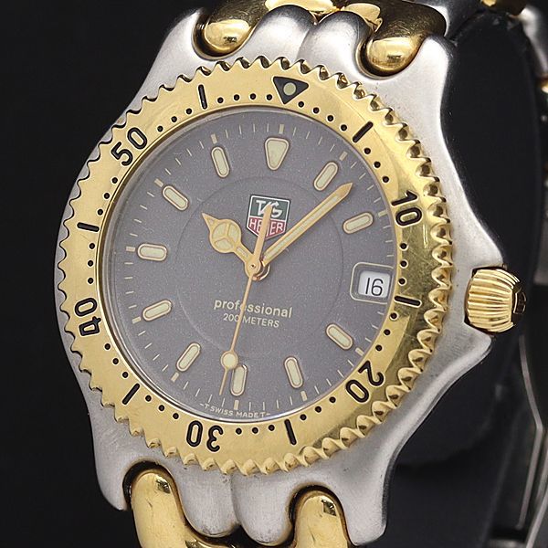 1円 稼働 良品 タグホイヤー QZ WG1120-0 セル プロフェッショナル200M