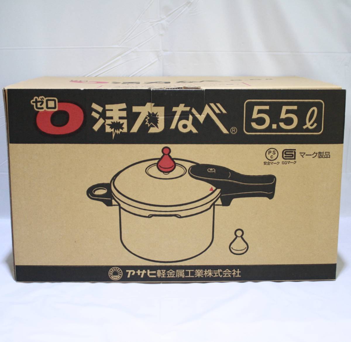 未使用品 アサヒ軽金属工業 ゼロ活力なべ Lサイズ 5.5L 一升炊き