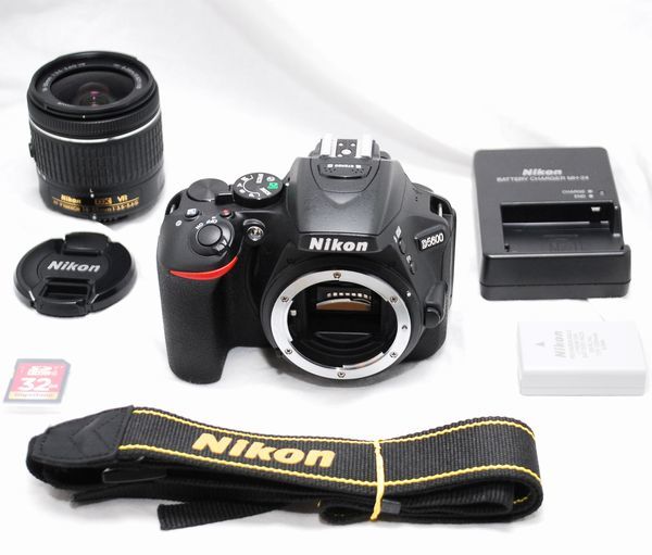 最安値，定番 超 SDカード付き Nikon ニコン D5600 AF-P 18-55mm VR(ニコン)｜売買されたオークション情報、yahooの商品情報をアーカイブ公開 - オークファン ニコン