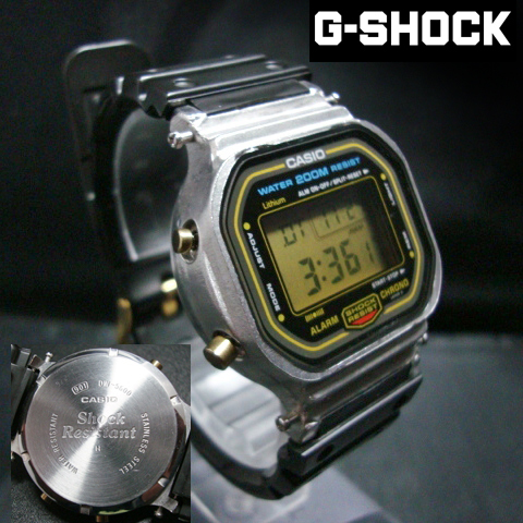 稼働品 G-SHOCK DW-5600スクリューバック メタル スピードspeed 