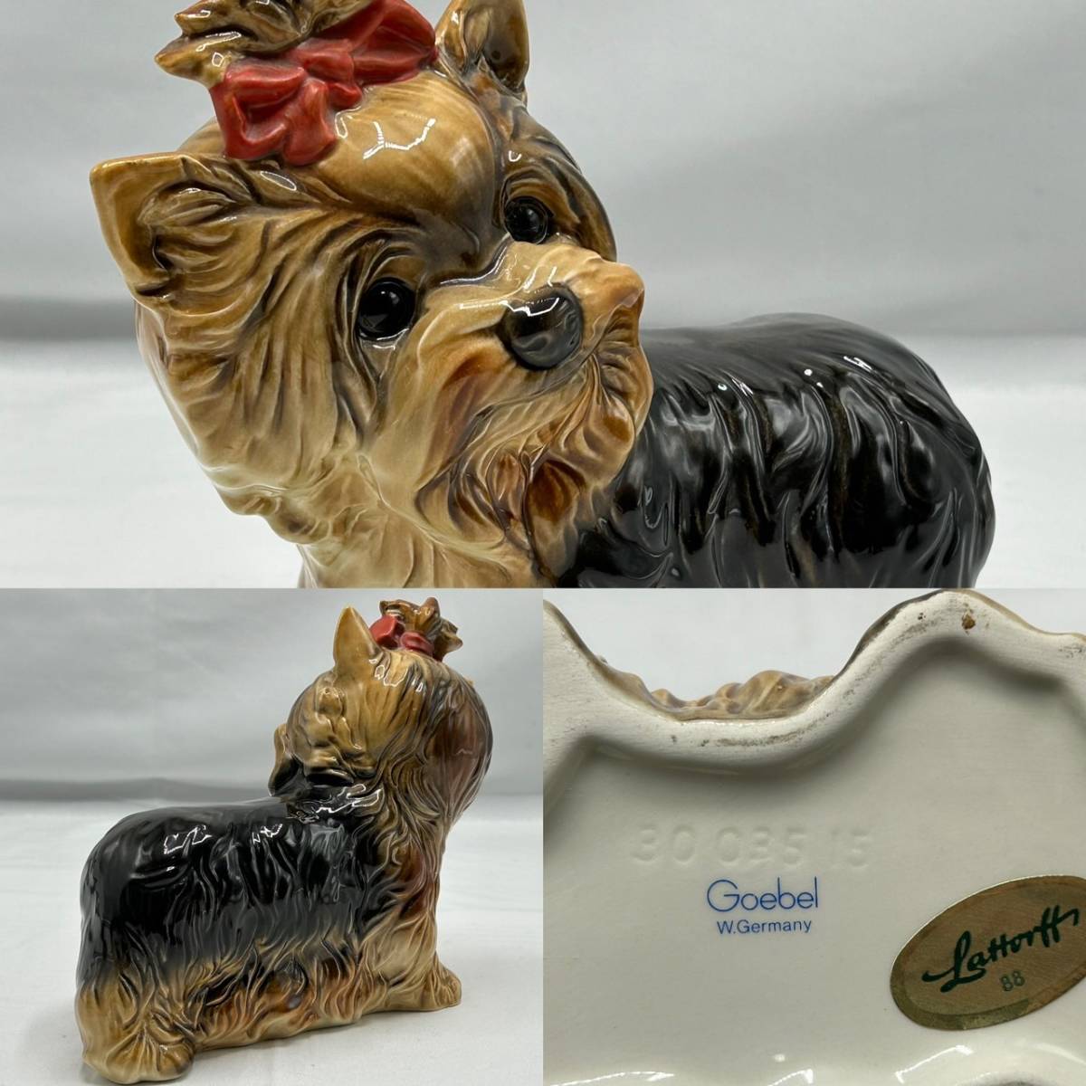 Goebel ゲーベル シュナウザー 犬 陶器人形 置物 【公式通販】