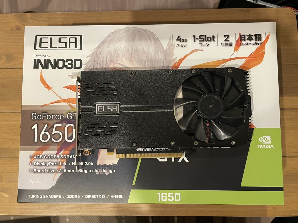 ELSA INNO3D GeForce GTX 1650 ELSA GTX 0 PCパーツ GTX1650 GRAPHICS