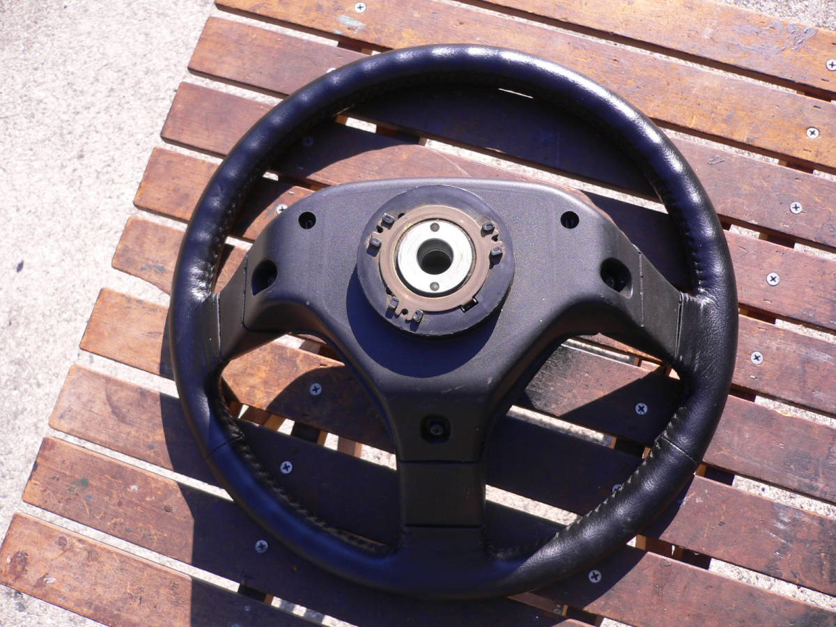 TOYOTA mr2 aw11 MR-2 純正レザー　ステアリング　極上品 美品 TOYOTA MR2 AW11の純正ステアリング 【公式通販】