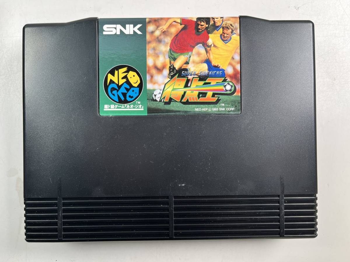 ♪【中古】SNK NEOGEO 箱 説明書 付き ソフト 得点王 エスエヌケー 