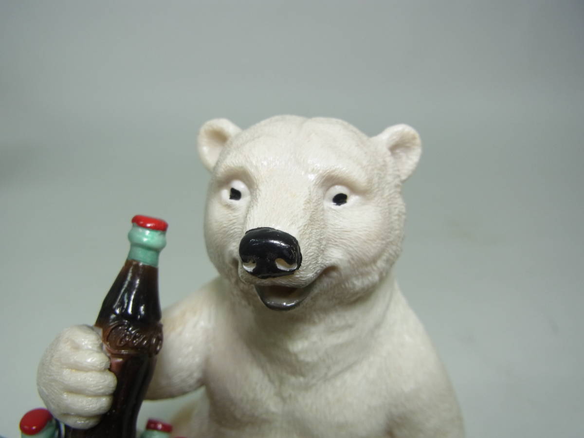 京都6☆コカ・コーラ Coca-Cola 白くま シロクマ 置物 フィギュア