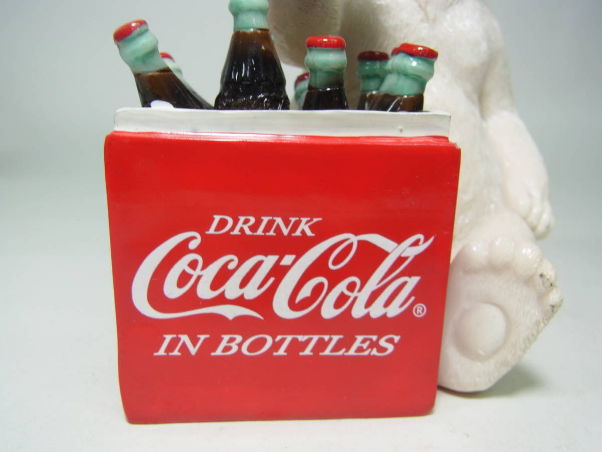 京都6☆コカ・コーラ Coca-Cola 白くま シロクマ 置物 フィギュア
