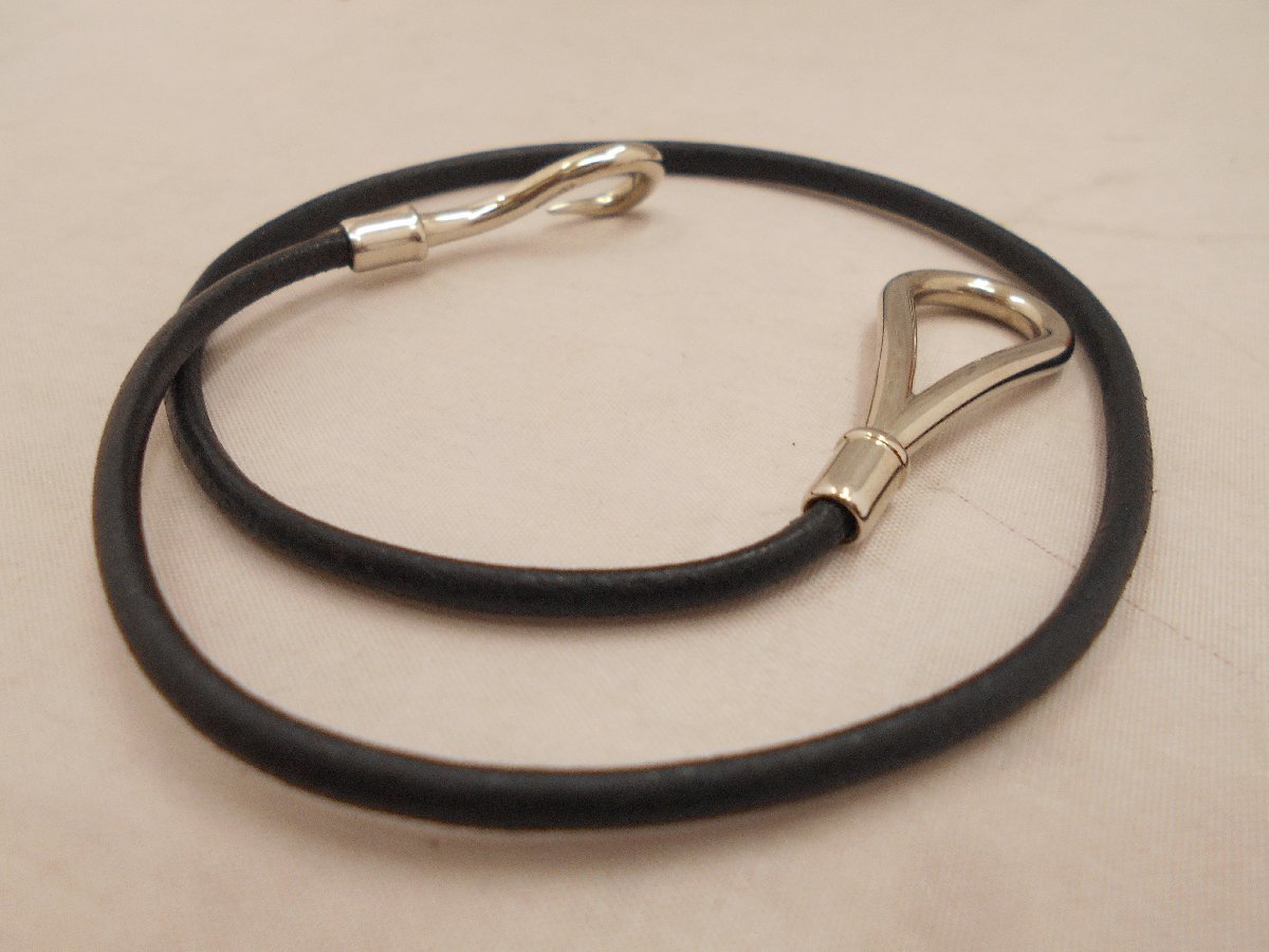 箱付き！名品 Hermes エルメス ジャンボチョーカーブレスレット シルバー HERMES エルメス 【HERMES】エルメス ジャンボチョーカー シルバー