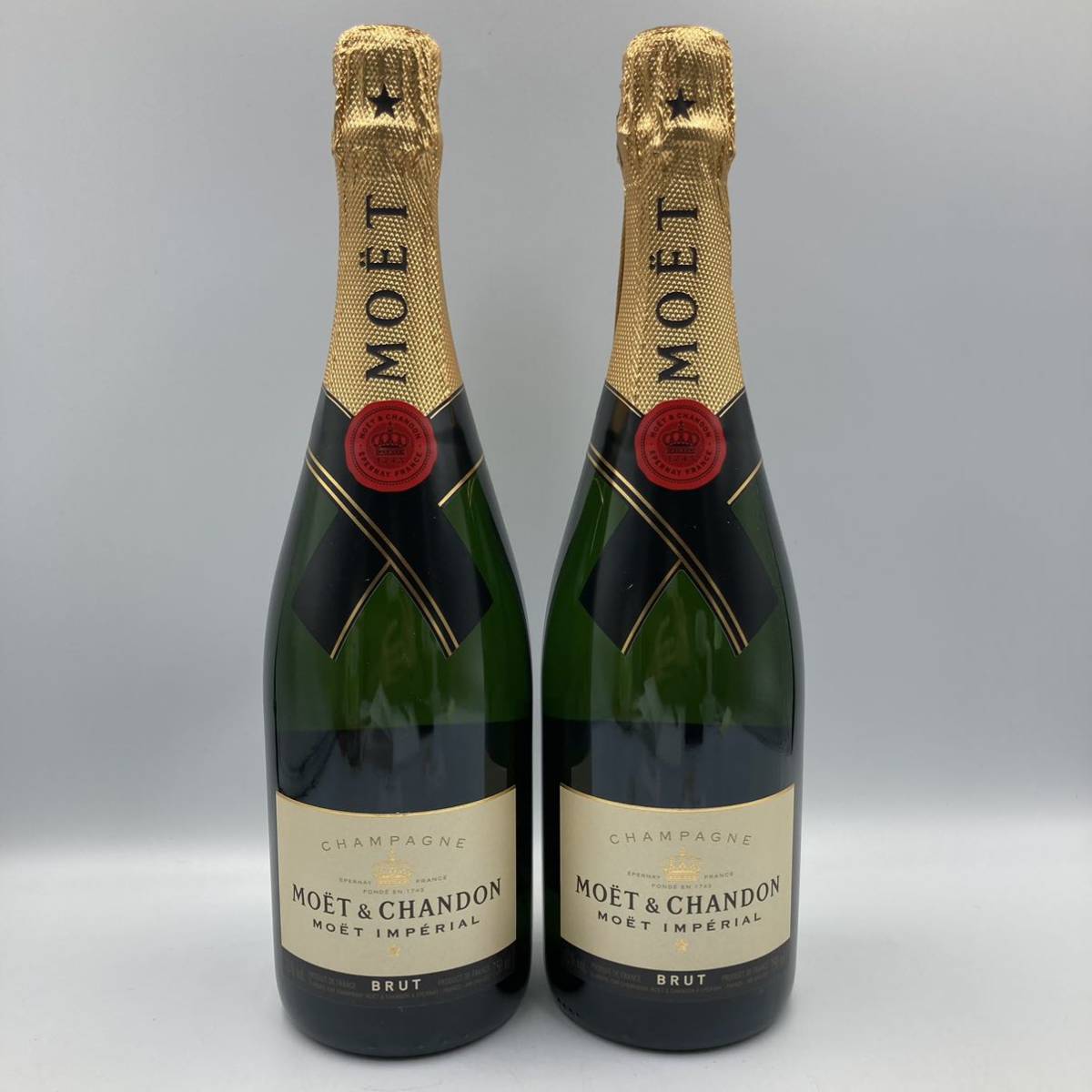 2.3 KI-t70☆未開栓 モエ・エ・シャンドン 白 2本まとめ②☆容量 750ml