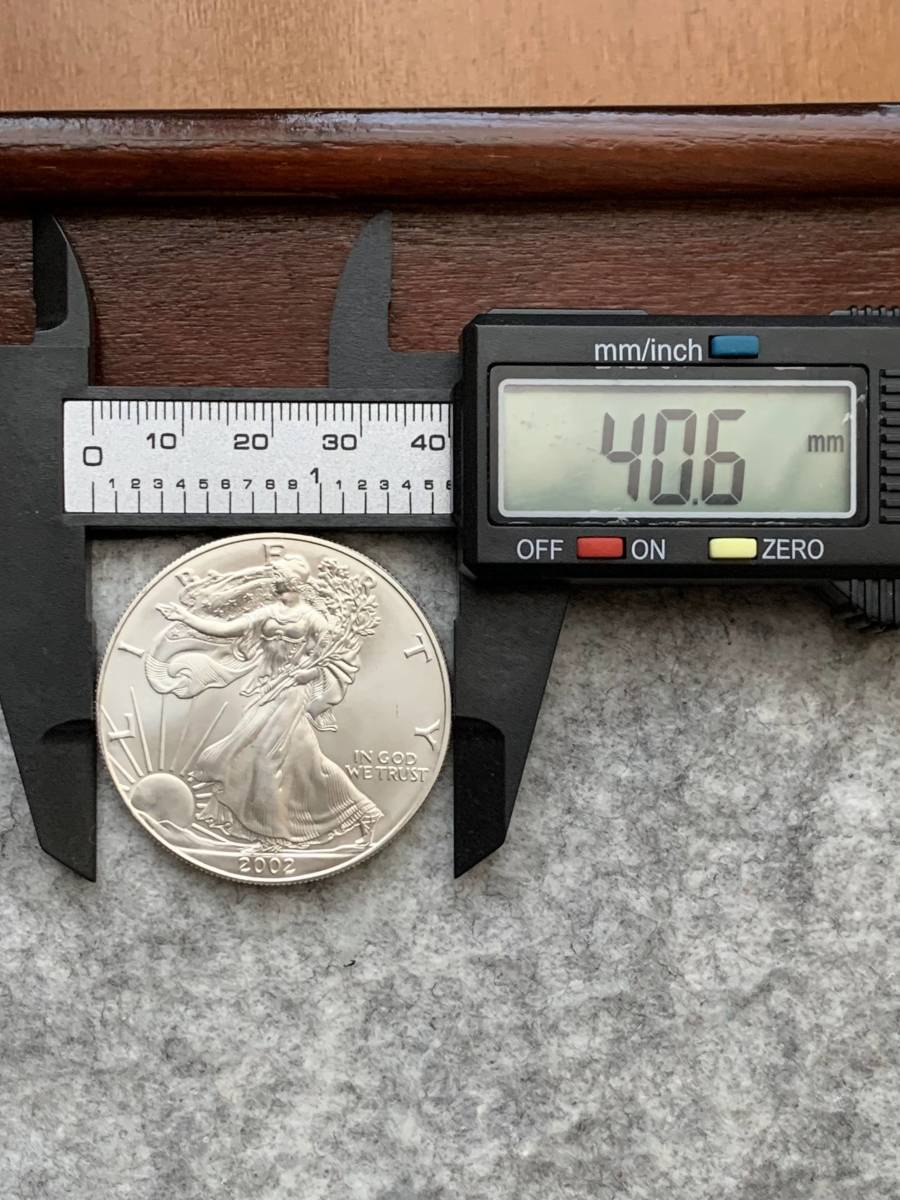 2002年 アメリカイーグル銀貨（1オンス）ウォーキングリバティの