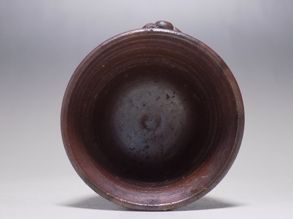 【レア・非売品】備前焼 遺作20品のうちの１品 木村隆男遺作 ぐい呑み３品 ☆kg65☆備前焼 木村玉舟 蛙ぐい呑☆木村宗得長男(酒器)｜売買された