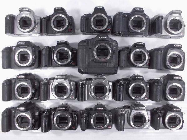 驚きの破格値，SALE キヤノン デジ一眼など EOS-1/20D/10D/D30/Kiss Digital/N/X/ 等 計:20台まとめ ジャンク品 27044(キヤノン)｜売買されたオークション情報、yahooの商品情報をアーカイブ公開 - オークファン キヤノン