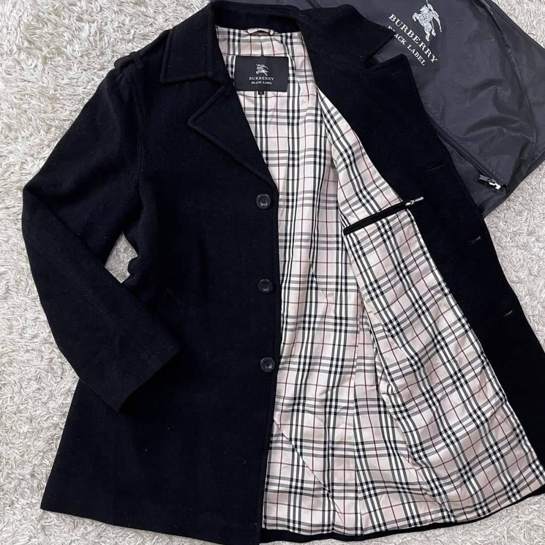 極美品】カシミア入り！BURBERRY BLACK LABEL バーバリーブラック