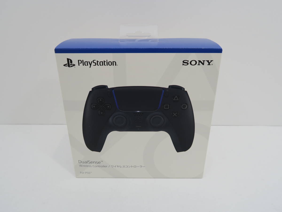 190◆【未開封】PS5 コントローラー Dual Sense ミッドナイトブラック ワイヤレスコントローラー