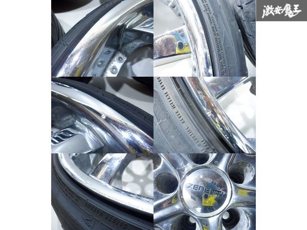 △売り切り ○ZENETTI 19インチ 8.5J ＋40 PCD114.3 5H 5穴 225/35ZR19