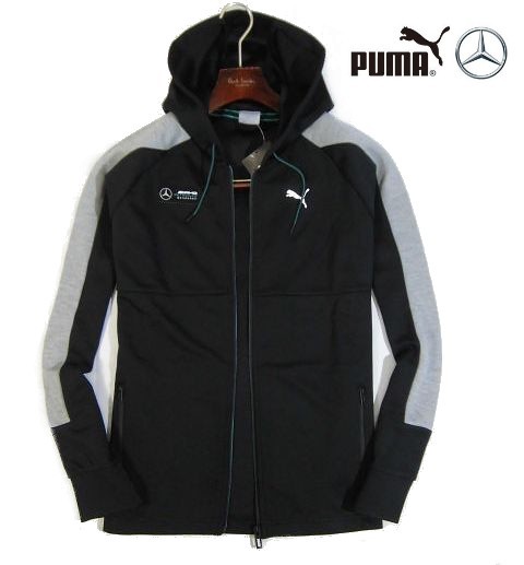 B日02340新品▼ プーマ × メルセデスベンツ ジップアップフーディー 日本サイズXL ジップアップパーカ PUMA Mercedes スウェットパーカ