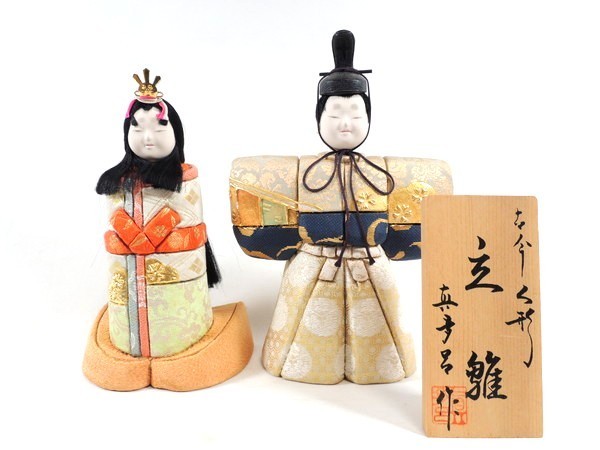 真多呂人形/真多呂 作/ 小桜立雛 /木目込み人形/古今人形/共箱付 真多呂人形/真多呂 作/ 小桜立雛 /木目込み人形/古今人形/共箱付