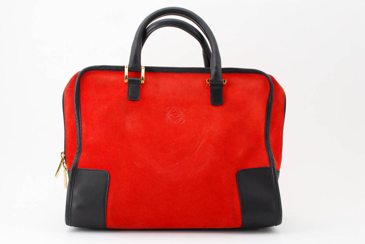 1円 美品 LOEWE ロエベ アマソナ スエード ヌバック レザー LOEWE 