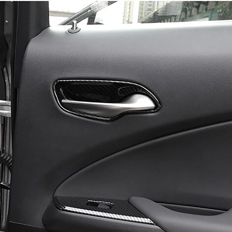 スポーティ全開♪ カーボン ルック インナードアハンドル カバー レクサス UX UX200 UX250h Fスポーツ バージョンC バージョンL