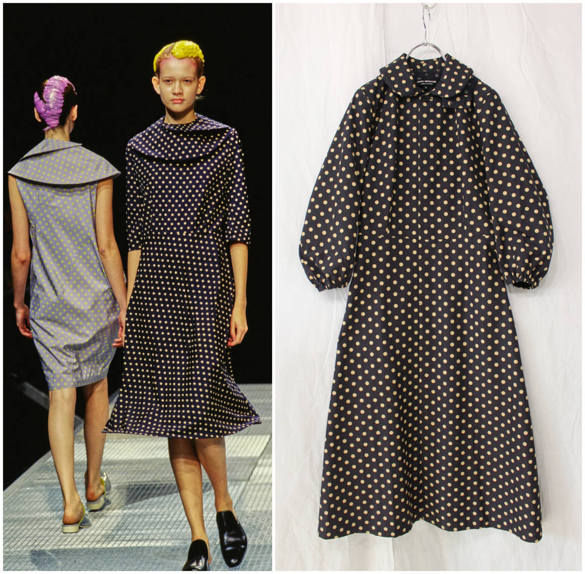 JUNYA WATANABE/ジュンヤワタナベ/2000ss/レインコート風ワンピース/撥 