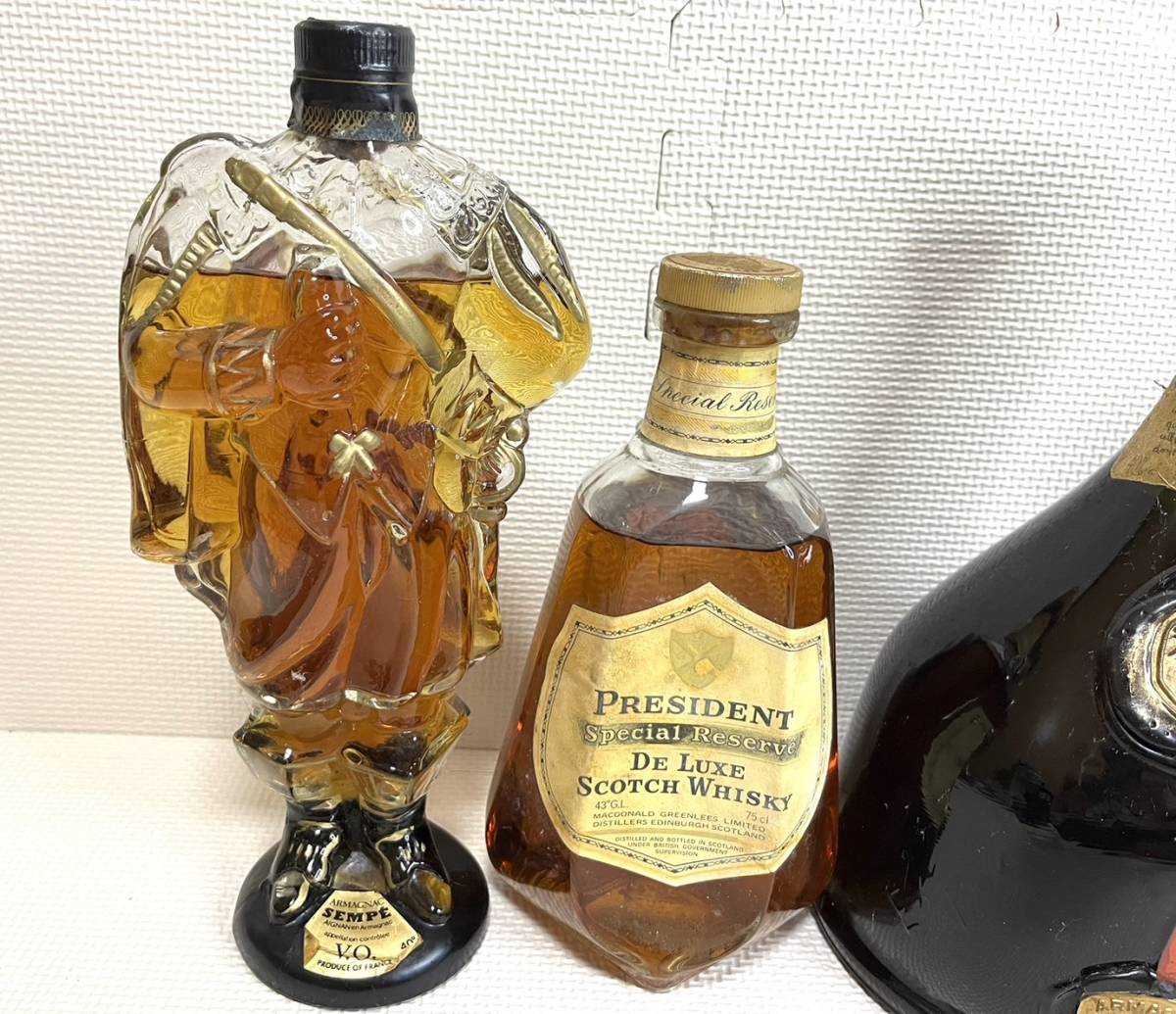 未開栓 古酒 6本セット SEMPE/PRESIDENT/ VSOP/Hennessy/Mc GIBBONS 