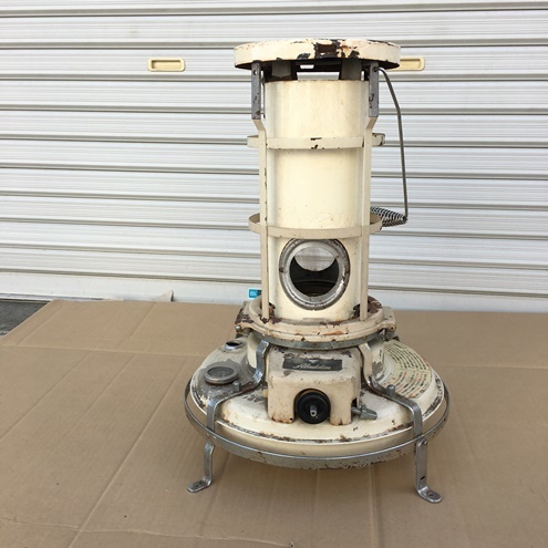 現状ジャンク品★ aladdin アラジン 39型 DX ブルーフレーム 石油ストーブ B ★ レストア 部品取り 修理用 パーツ取り デラックス