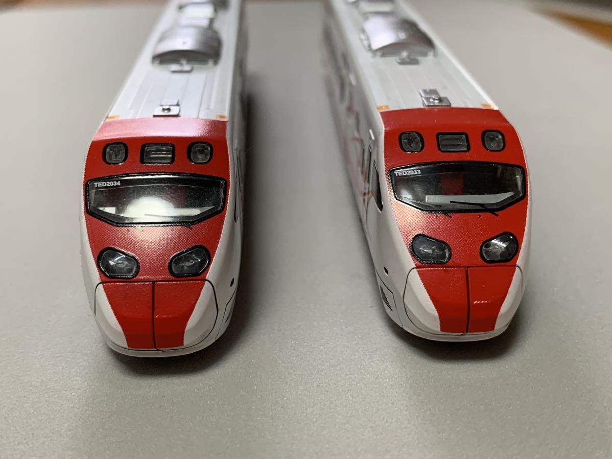訳有りジャンク品 台湾 Touch Rail TEMU2000 プユマ号 室内灯入り8両