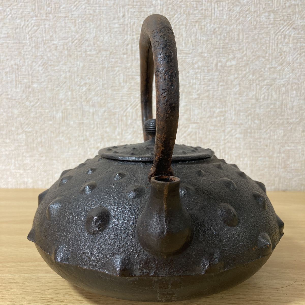 南部鉄瓶 南部鉄器 鬼霰 南部斎峰 鳳文堂 及精鋳造所 霰 鋳物製品 南部