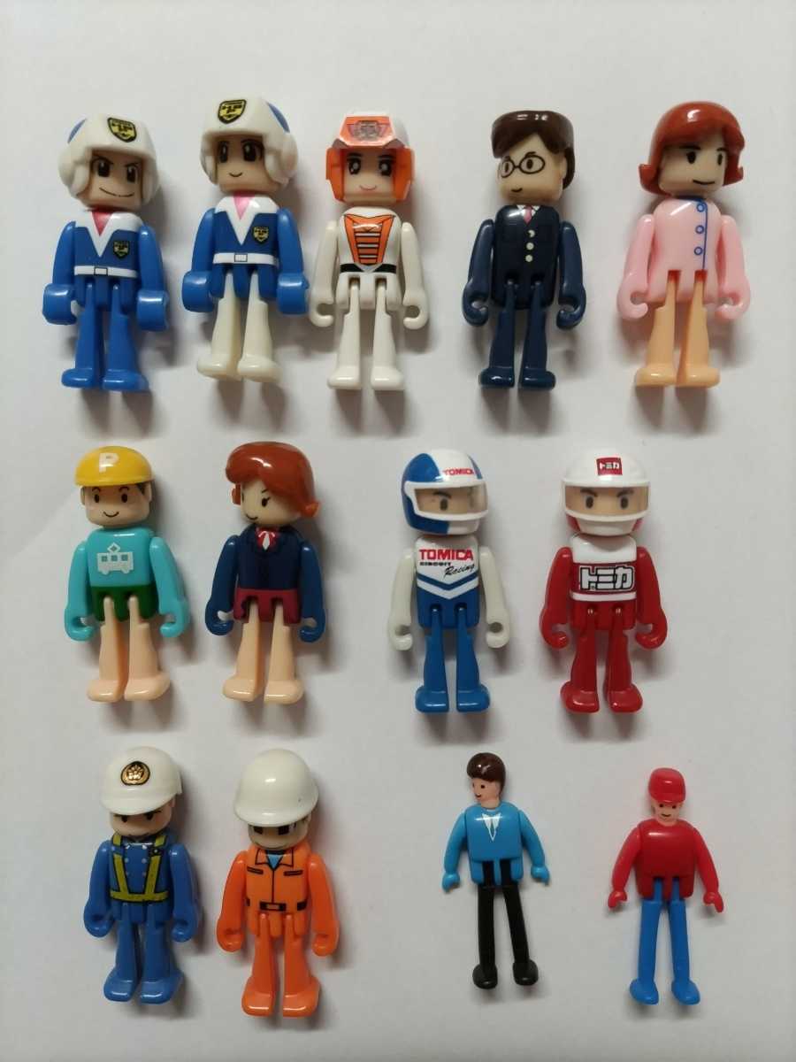 ☆トミカ人形 13人セット トミカタウン☆付属品レア廃版絶版 トヨタ 
