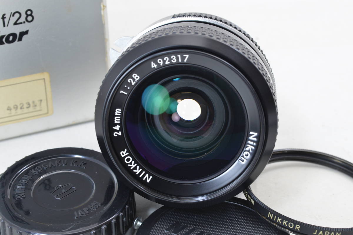 ecoま】ニコン NIKON New NIKKOR 24mm F2.8 no.492317 明るい単焦点