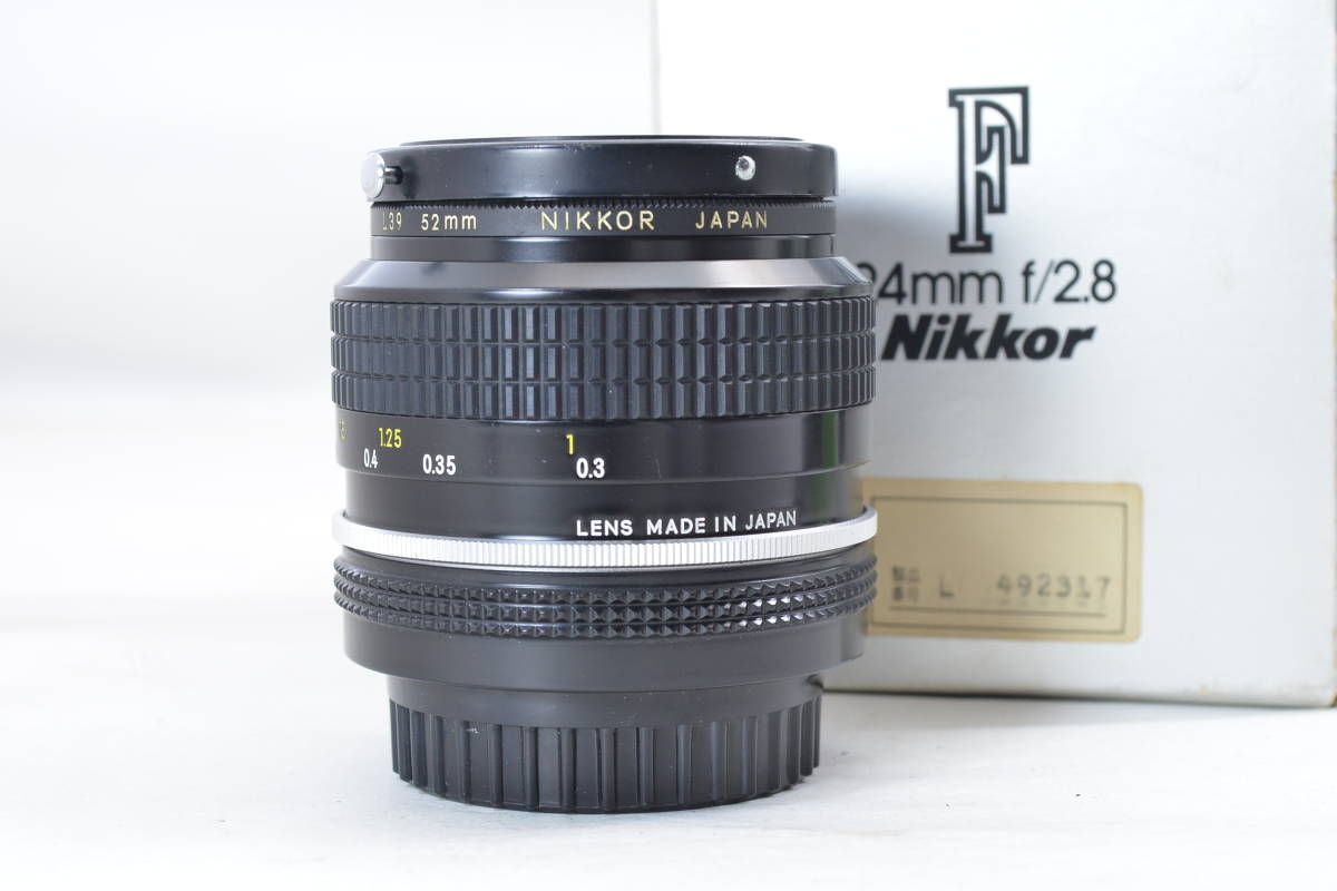 ecoま】ニコン NIKON New NIKKOR 24mm F2.8 no.492317 明るい単焦点