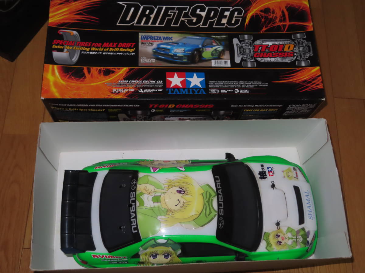 タミヤ 電動RC TT-01D?　痛車仕様 ドリフトスペック スバルインプレッサ　WRC　モンテカルロ’05　完成品