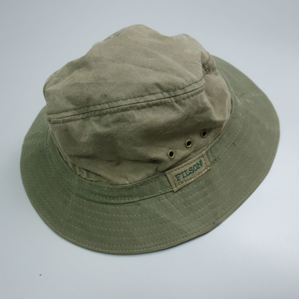Filson アウトドアハット カーキ　80s フィルソン FILSON HAT 日本 Etsy - オイル PACKER TIN Filson bucket