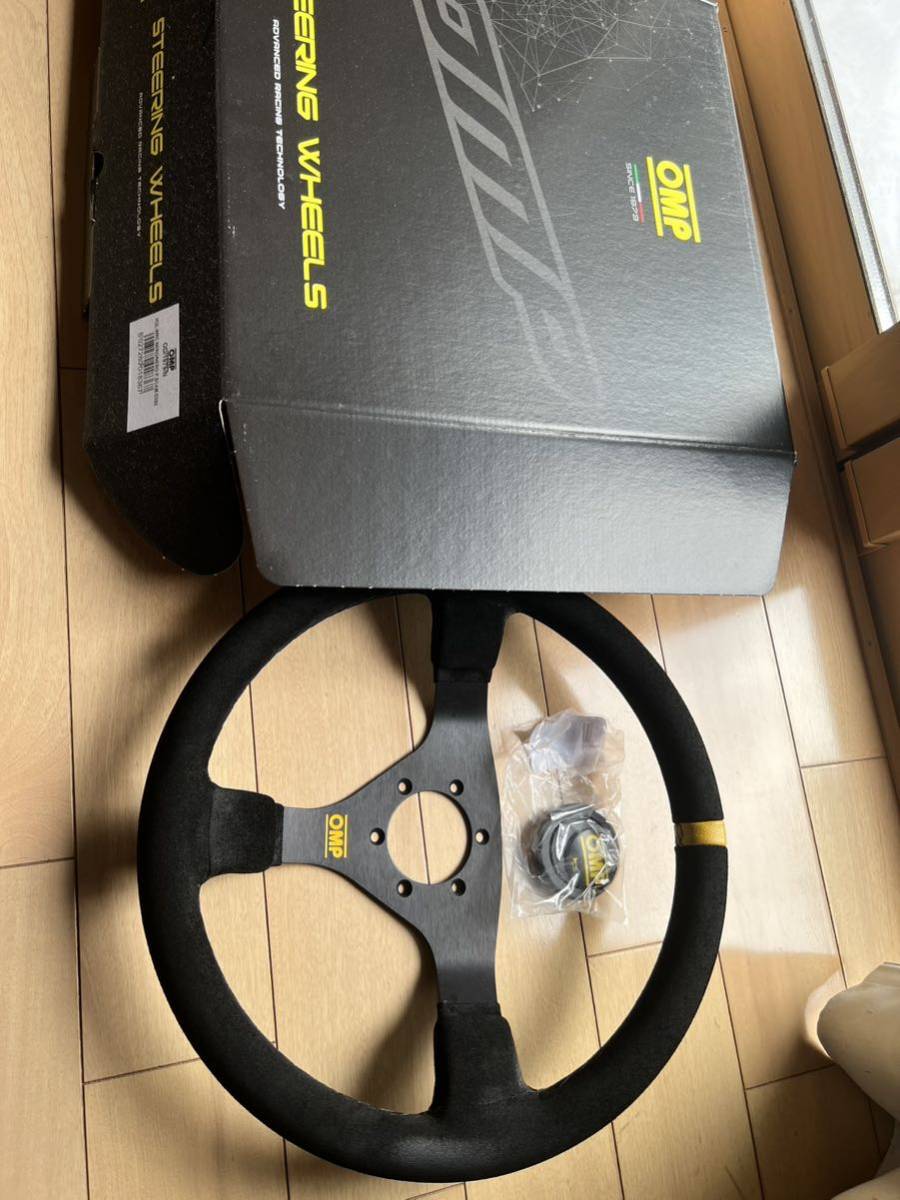 OMP ステアリング WRCスエード調 350mm ホーンボタン付属 OMP WRC