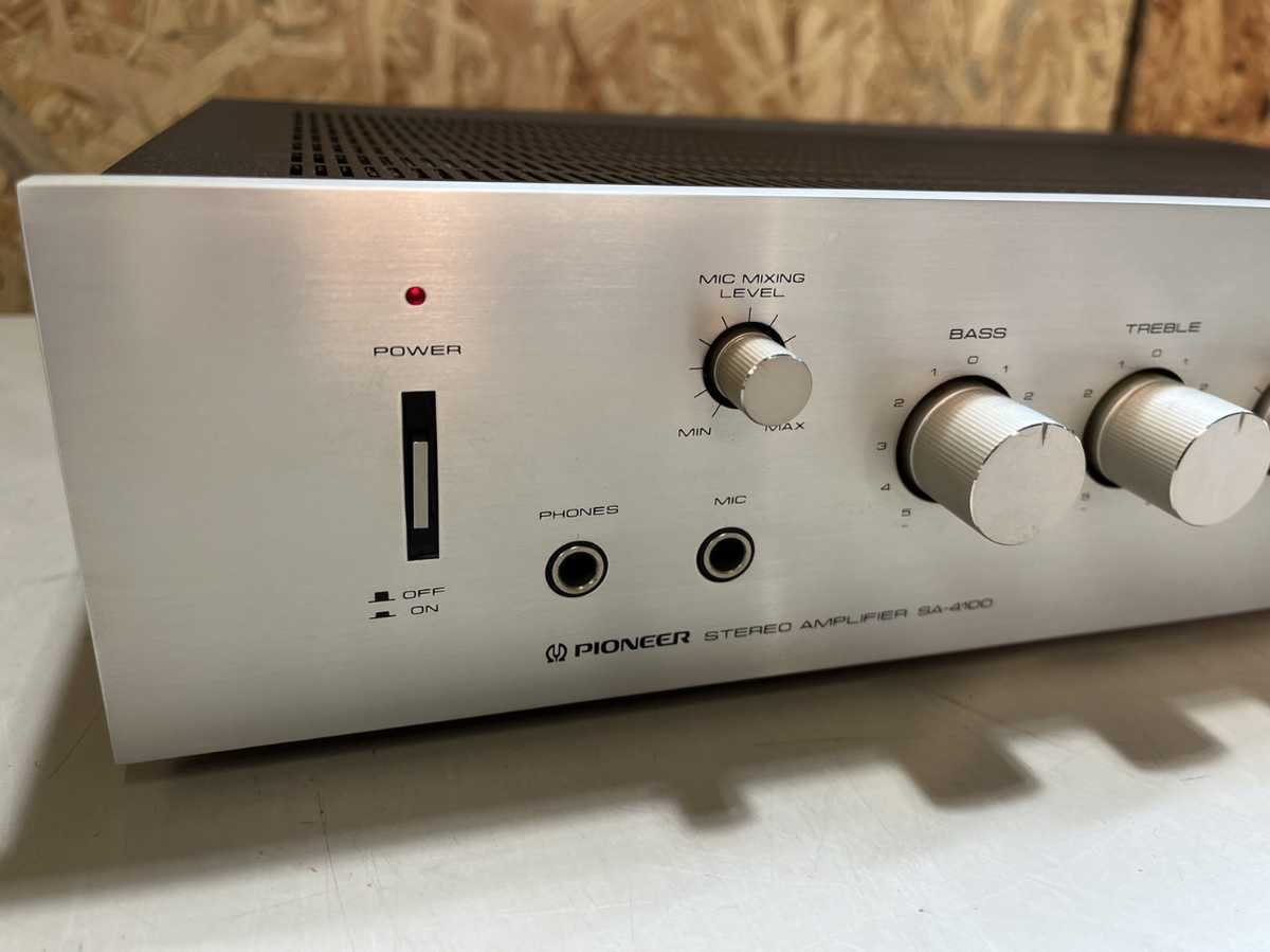 〇 Pioneer パイオニア ステレオアンプ SA-4100 100V 55W STEREO