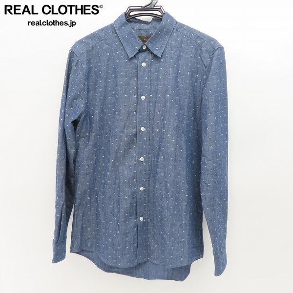 ☆【JPタグ】LOUIS VUITTON/ルイヴィトン モノグラム LV刺繍 シャンブレーシャツ/S /LPL