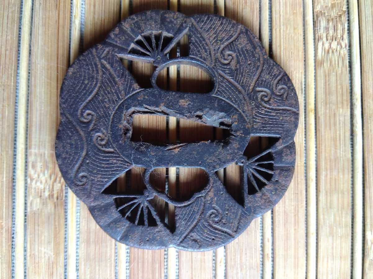 日本刀　武具　鍔 6枚　その他おまとめセット 日本刀 武具 日本刀鍔⑥ 鍔 6枚 その他おまとめセット 日本刀・