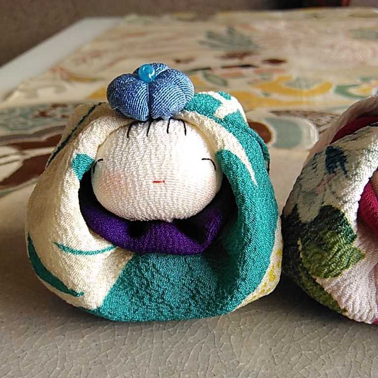 手作りハンドメイド 正絹絞り着物地お雛様飾り 雪洞金屏風着物リメイク 