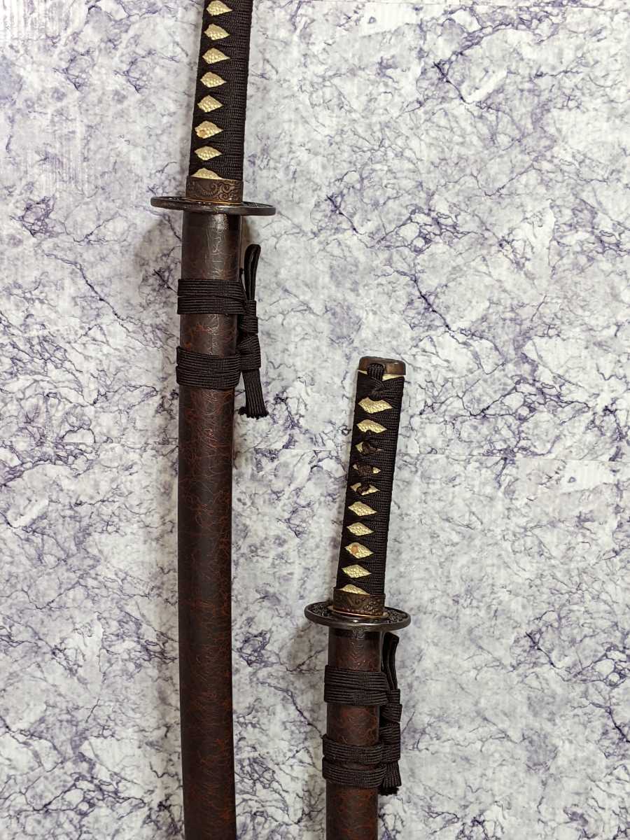 100%新品，人気 模造刀 日本刀 居合刀 太刀 脇差 ２本セット y0105(模造刀)｜売買されたオークション情報、yahooの商品情報をアーカイブ公開 - オークファン 模造刀