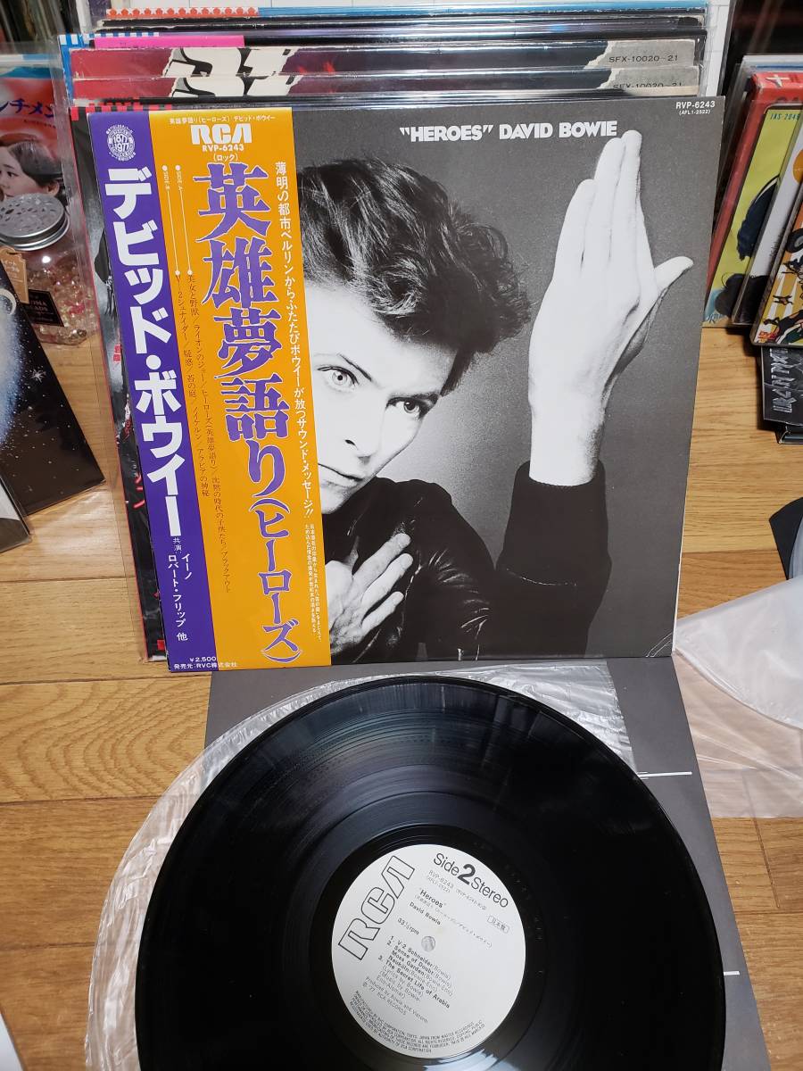 David Bowie デビッド ボウイー LP見本盤 HEROES/英雄夢語り
