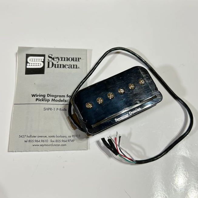 P Rails Neck Seymour Duncan セイモアダンカン SHPR-1N P-Rails Neck Black ギター用ピックアップ(ピックアップ ...