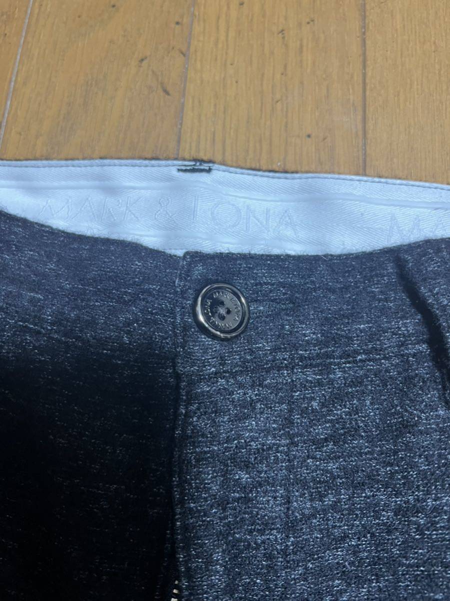 MARK&LONA マークアンドロナ メランジ生地ストレッチ パンツ XL 高品質