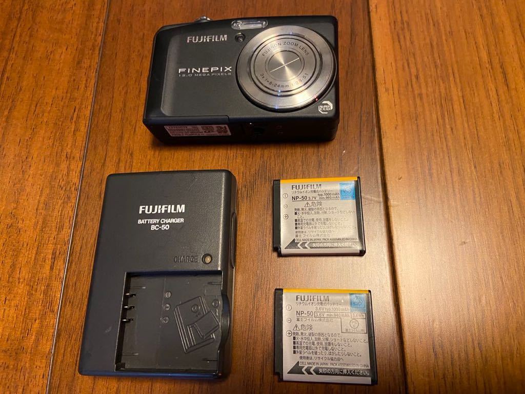 FINEPIX F60FD バッテリー2個付き FIJIFILM FinePixF60fd バッテリー2個 充電器付き 動作保証・点検済