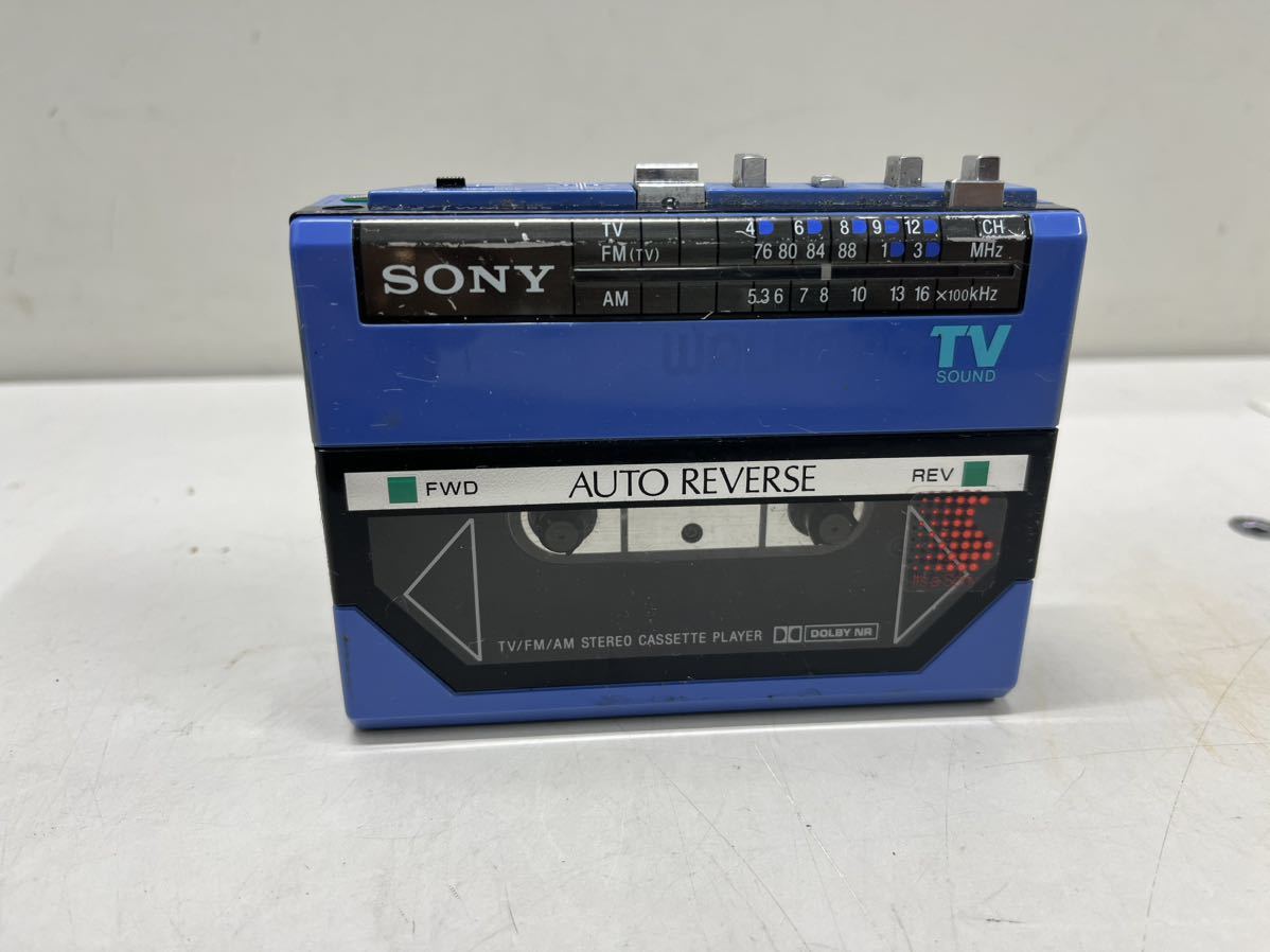 SONY ソニー WM-F55 通電確認 FM⁄AM⁄TV V55〇通電⁄動作