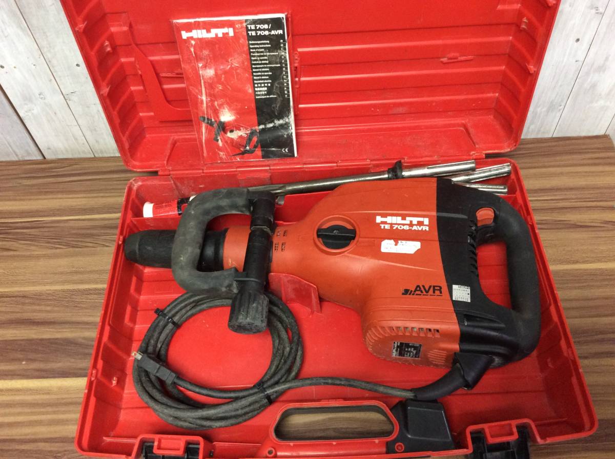 ヒルティ Yahoo!オークション - 電動ハツリ機 TE TE706-AVR hilti 706 