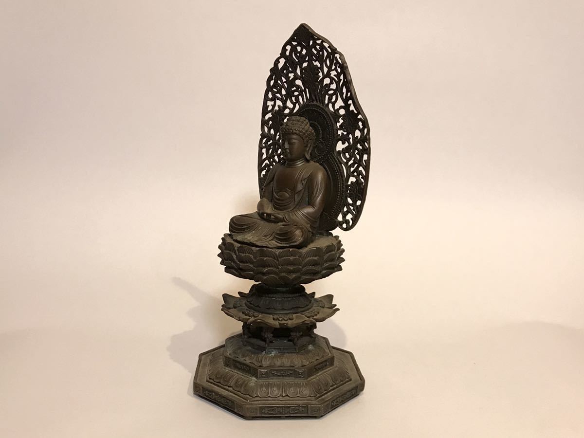 仏像 仏教美術 銅製 時代物 置物 チベット 古銅 唐物 観音 中国 銅 