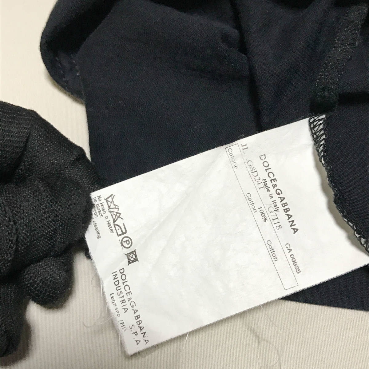 ドルチェ＆ガッバーナ ポロシャツ メンズ48 半袖 黒ブラック D&G 