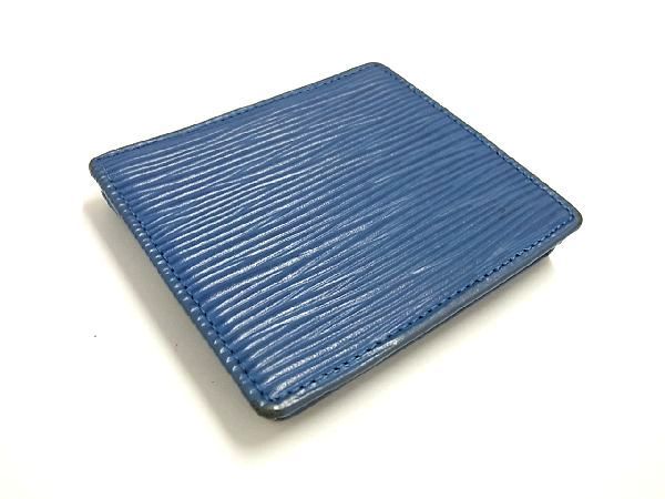 ミン☆ルイヴィトン エピ トレドブルー ポルトモネボワット 1円 □美品□ LOUIS VUITTON ルイヴィトン M63695 エピ ポルトモネ